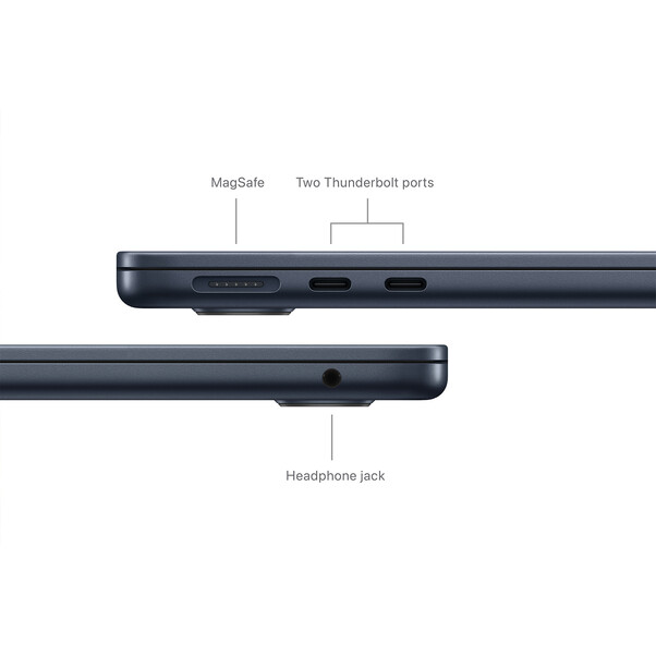 MacBook Air 13" mit M3 Chip, 8-Core CPU und 10-Core GPU, 24GB, 512GB SSD, mitternacht>