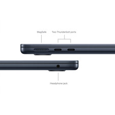 MacBook Air 13" mit M3 Chip, 8-Core CPU und 10-Core GPU, 24GB, 512GB SSD, mitternacht>
