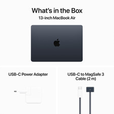 MacBook Air 13" mit M3 Chip, 8-Core CPU und 10-Core GPU, 24GB, 512GB SSD, mitternacht>