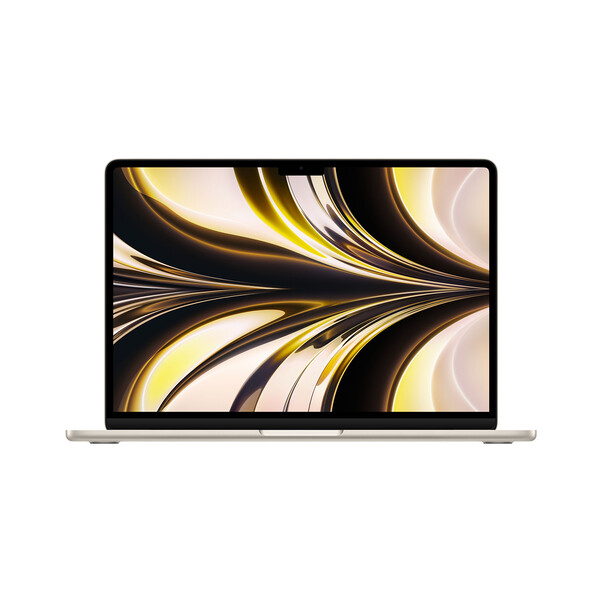 Sie sehen das Produktbild 01 von MacBook Air 13" mit M2 Chip, 8-Core CPU und 8-Core GPU, 16GB, 256GB SSD, polarstern MacBook Air 13" mit M2 Chip, 8-Core CPU und 8-Core GPU, 16GB, 256GB SSD, polarstern
