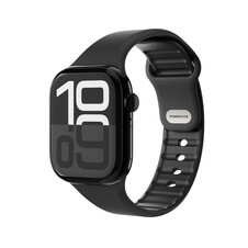Sie sehen das Produktbild 02 von Vonmählen Classic 2 Silikonarmband für Apple Watch 42/44/45/49 mm, schwarz Vonmählen Classic 2 Silikonarmband für Apple Watch 42/44/45/49 mm, schwarz