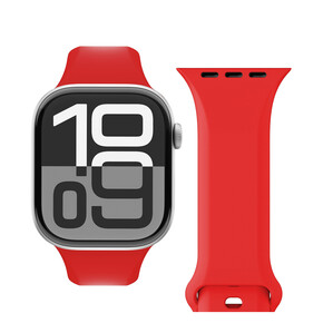 Sie sehen das Produkt Vonmählen Classic 2 Silikonarmband für Apple Watch 42/44/45/49 mm, rot, Produktbild: 01 Vonmählen Classic 2 Silikonarmband für Apple Watch 42/44/45/49 mm, rot