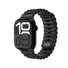 Sie sehen das Produktbild 02 von Vonmählen Wave-Armband 2 für Apple Watch 38/40/41 mm, schwarz Vonmählen Wave-Armband 2 für Apple Watch 38/40/41 mm, schwarz