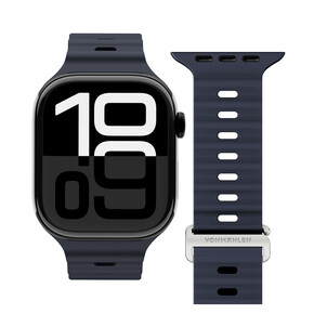 Sie sehen das Produkt Vonmählen Wave-Armband 2 für Apple Watch 38/40/41 mm, dunkelblau, Produktbild: 01 Vonmählen Wave-Armband 2 für Apple Watch 38/40/41 mm, dunkelblau
