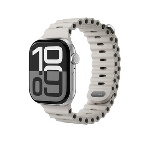 Sie sehen das Produkt Vonmählen Wave-Armband 2 für Apple Watch (38 / 40 / 41 mm), beige, Produktbild: 01 Vonmählen Wave-Armband 2 für Apple Watch (38 / 40 / 41 mm), beige
