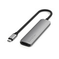 Sie sehen das Produktbild 01 von Satechi USB-C 4-in-1 Slim Multiport Adapter 4K, space grau Satechi USB-C 4-in-1 Slim Multiport Adapter 4K, space grau