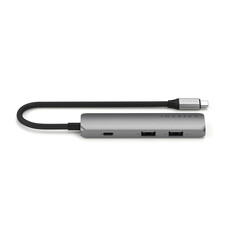 Sie sehen das Produktbild 02 von Satechi USB-C 4-in-1 Slim Multiport Adapter 4K, space grau Satechi USB-C 4-in-1 Slim Multiport Adapter 4K, space grau