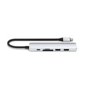 Satechi USB-C 6-in-1 Slim Multiport Adapter, silber