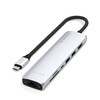 Satechi USB-C 7-in-1 Slim Multiport Adapter mit Ethernet, silber