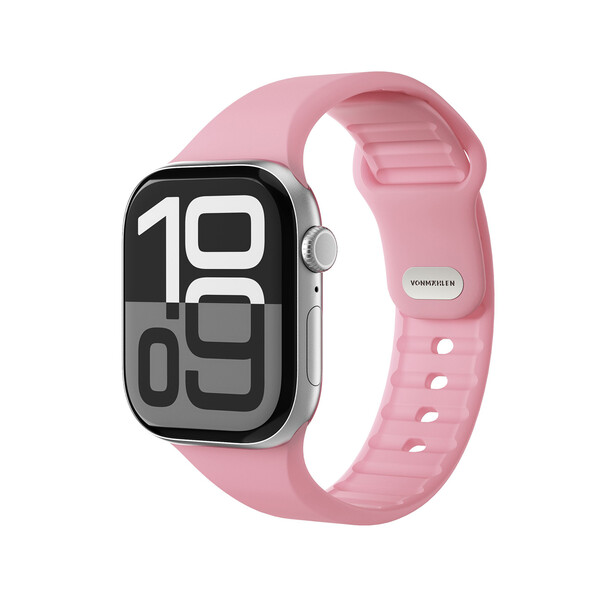 Sie sehen das Produktbild 02 von Vonmählen Classic 2 Silikonarmband für Apple Watch (38 / 40 / 41 mm), rosa Vonmählen Classic 2 Silikonarmband für Apple Watch (38 / 40 / 41 mm), rosa