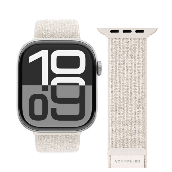 Sie sehen das Produktbild 01 von Vonmählen Sport-Armband 2 für Apple Watch 38/40/41 mm, beige Vonmählen Sport-Armband 2 für Apple Watch 38/40/41 mm, beige