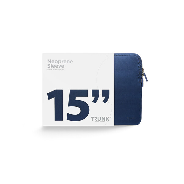 Trunk Neopren Sleeve für MacBook Air 15&quot;, navyblau