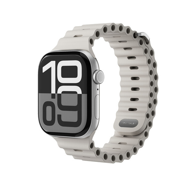 Sie sehen das Produktbild 01 von Vonmählen Wave-Armband 2 für Apple Watch (38 / 40 / 41 mm), beige Vonmählen Wave-Armband 2 für Apple Watch (38 / 40 / 41 mm), beige