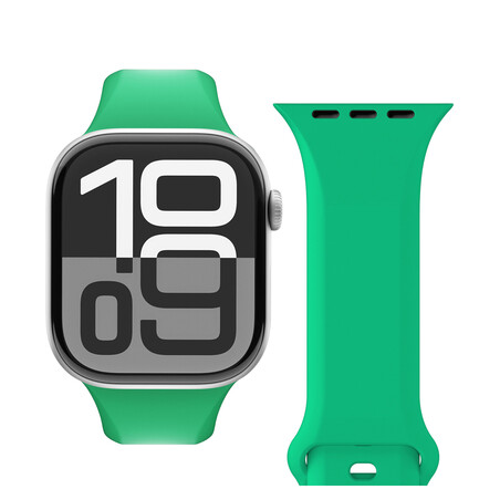 Sie sehen das Produktbild 01 von Vonmählen Classic 2 Silikonarmband für Apple Watch (38 / 40 / 41 mm), grün Vonmählen Classic 2 Silikonarmband für Apple Watch (38 / 40 / 41 mm), grün