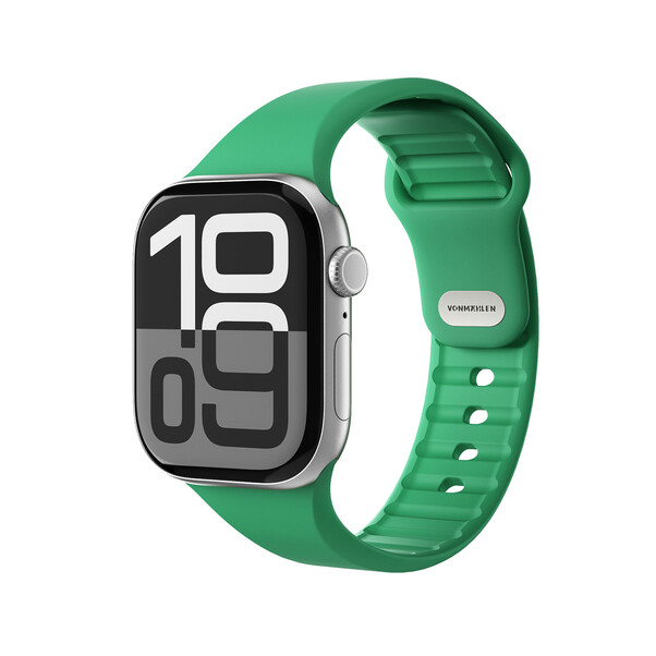 Sie sehen das Produktbild 02 von Vonmählen Classic 2 Silikonarmband für Apple Watch (38 / 40 / 41 mm), grün Vonmählen Classic 2 Silikonarmband für Apple Watch (38 / 40 / 41 mm), grün