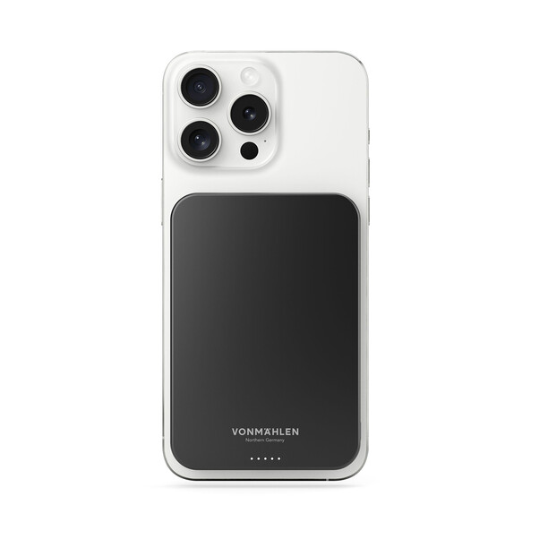Vonmählen Evergreen Mag, magnetische Powerbank, 5.000 mAh, schwarz