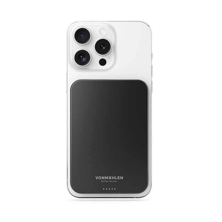 Vonmählen Evergreen Mag, magnetische Powerbank, 5.000 mAh, schwarz