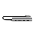 Satechi USB-C 6-in 1 Slim Multiport Adapter 4K, space grau