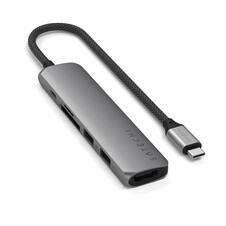 Satechi USB-C 6-in 1 Slim Multiport Adapter 4K, space grau