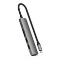 Sie sehen das Produktbild 04 von Satechi USB-C 6-in 1 Slim Multiport Adapter 4K, space grau Satechi USB-C 6-in 1 Slim Multiport Adapter 4K, space grau