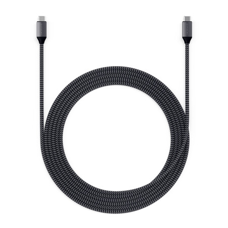 Sie sehen das Produktbild 01 von Satechi Type-C zu Type-C 100W Ladekabel 2m, space grau Satechi Type-C zu Type-C 100W Ladekabel 2m, space grau