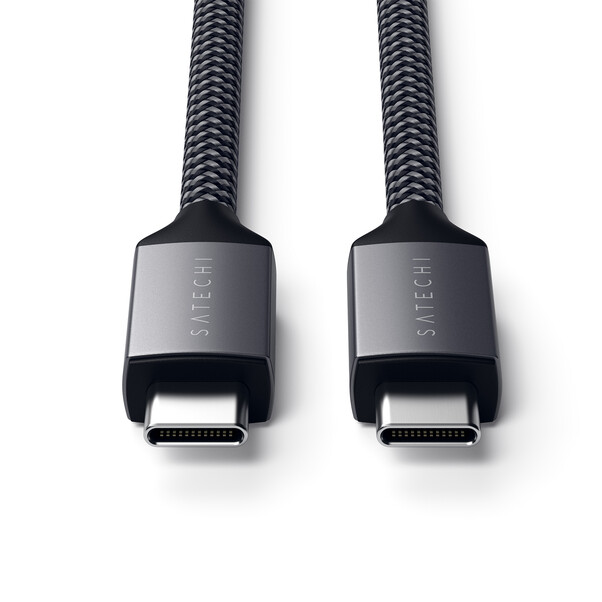Sie sehen das Produktbild 04 von Satechi Type-C zu Type-C 100W Ladekabel 2m, space grau Satechi Type-C zu Type-C 100W Ladekabel 2m, space grau