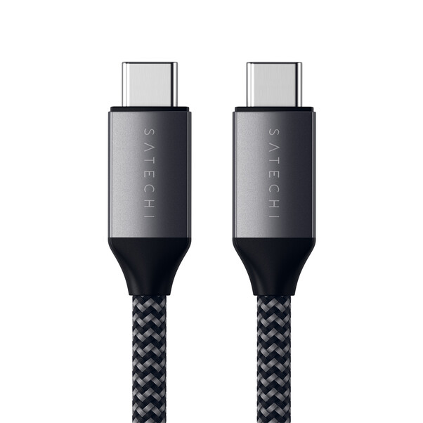 Sie sehen das Produktbild 05 von Satechi Type-C zu Type-C 100W Ladekabel 2m, space grau Satechi Type-C zu Type-C 100W Ladekabel 2m, space grau