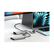 Sie sehen das Produktbild 05 von Satechi USB-C Multiport Adapter 8K mit Ethernet V3, silber Satechi USB-C Multiport Adapter 8K mit Ethernet V3, silber