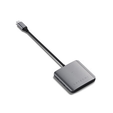 Sie sehen das Produktbild 02 von Satechi USB-C PD 4-Port Hub, space grau Satechi USB-C PD 4-Port Hub, space grau