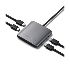 Sie sehen das Produktbild 03 von Satechi USB-C PD 4-Port Hub, space grau Satechi USB-C PD 4-Port Hub, space grau