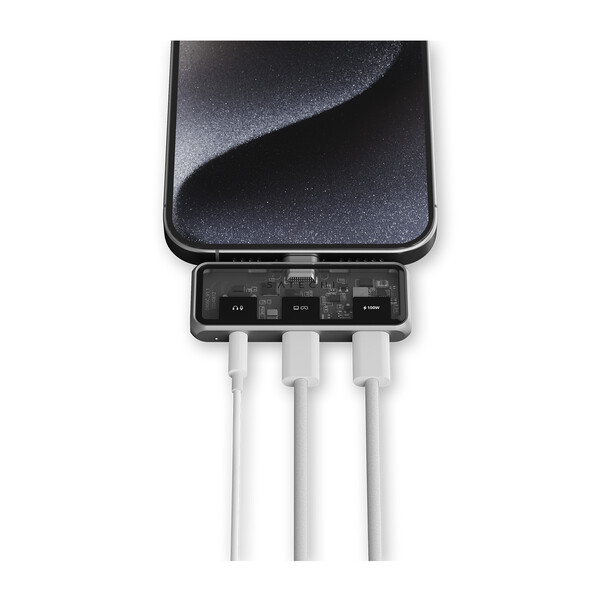 Satechi USB-C PD Mobile XR Hub, 3,5mm Audio, space grau