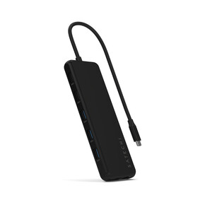 Sie sehen das Produkt Satechi USB-C 13-in-1 Triple Display Multiport Adapter, schwarz, Produktbild: 01 Satechi USB-C 13-in-1 Triple Display Multiport Adapter, schwarz
