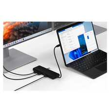 Sie sehen das Produktbild 06 von Satechi USB-C 13-in-1 Triple Display Multiport Adapter, schwarz Satechi USB-C 13-in-1 Triple Display Multiport Adapter, schwarz
