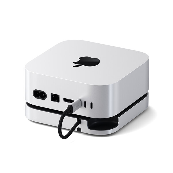 Satechi Stand Hub für Mac Mini M4 mit SSD Gehäuse, silber