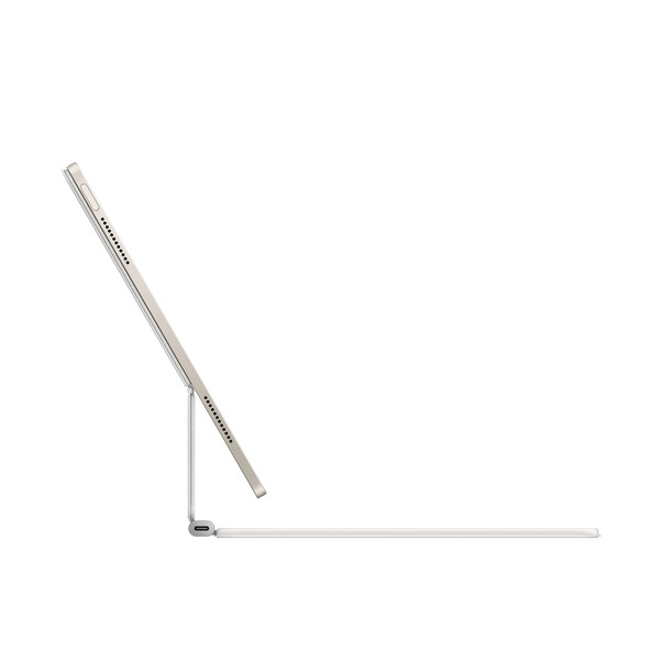 Sie sehen das Produktbild 03 von Magic Keyboard für das 13" iPad Air (M3) – Englisch (International) – Weiß Magic Keyboard für das 13" iPad Air (M3) – Englisch (International) – Weiß