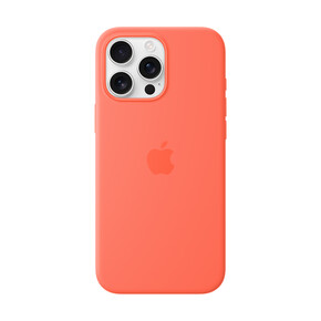 Apple iPhone 16 Pro Max Silikon Case mit MagSafe, mandarine