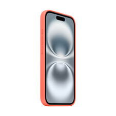 Sie sehen das Produktbild 03 von Apple iPhone 16 Silikon Case mit MagSafe, mandarine Apple iPhone 16 Silikon Case mit MagSafe, mandarine