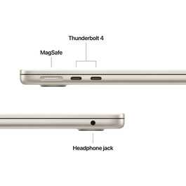 MacBook Air 13&quot; mit M4 Chip, 10-Core CPU und 10-Core GPU, 24GB, 512GB SSD, polarstern