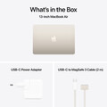 MacBook Air 13" mit M4 Chip, 10-Core CPU und 10-Core GPU, 24GB, 512GB SSD, polarstern