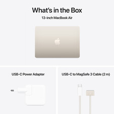 MacBook Air 13" mit M4 Chip, 10-Core CPU und 10-Core GPU, 24GB, 512GB SSD, polarstern