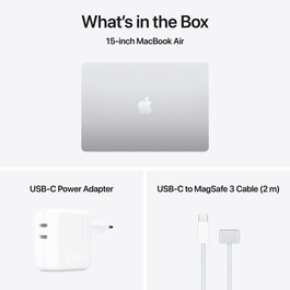 MacBook Air 15" mit M4 Chip, 10-Core CPU und 10-Core GPU, 24GB, 512GB SSD, silber>