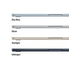 MacBook Air 15" mit M4 Chip, 10-Core CPU und 10-Core GPU, 24GB, 512GB SSD, polarstern>