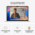 MacBook Air 15" mit M4 Chip, 10-Core CPU und 10-Core GPU, 24GB, 512GB SSD, polarstern>