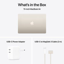 MacBook Air 15&quot; mit M4 Chip, 10-Core CPU und 10-Core GPU, 24GB, 512GB SSD, polarstern