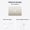 MacBook Air 15&quot; mit M4 Chip, 10-Core CPU und 10-Core GPU, 24GB, 512GB SSD, polarstern