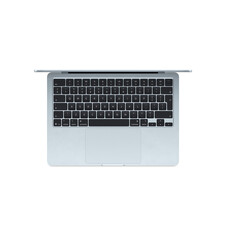 Sie sehen das Produktbild 02 von MacBook Air 13" mit M4 Chip, 10-Core CPU und 8-Core GPU, 16GB, 256GB SSD, himmelblau> MacBook Air 13" mit M4 Chip, 10-Core CPU und 8-Core GPU, 16GB, 256GB SSD, himmelblau>