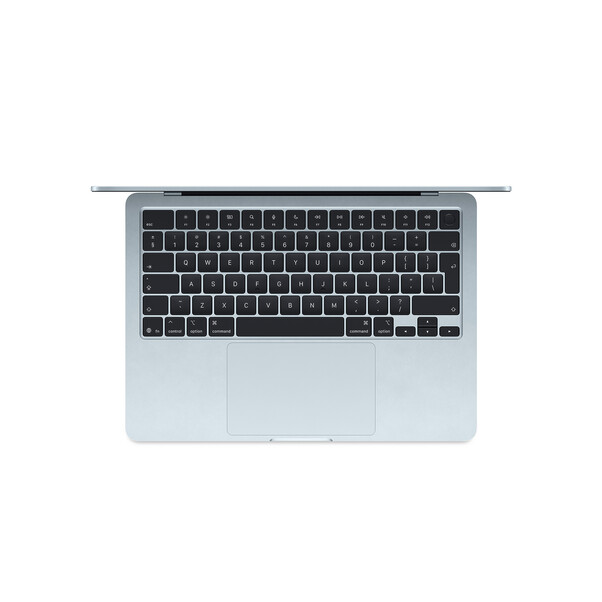Sie sehen das Produktbild 02 von MacBook Air 13" mit M4 Chip, 10-Core CPU und 8-Core GPU, 16GB, 256GB SSD, himmelblau> MacBook Air 13" mit M4 Chip, 10-Core CPU und 8-Core GPU, 16GB, 256GB SSD, himmelblau>
