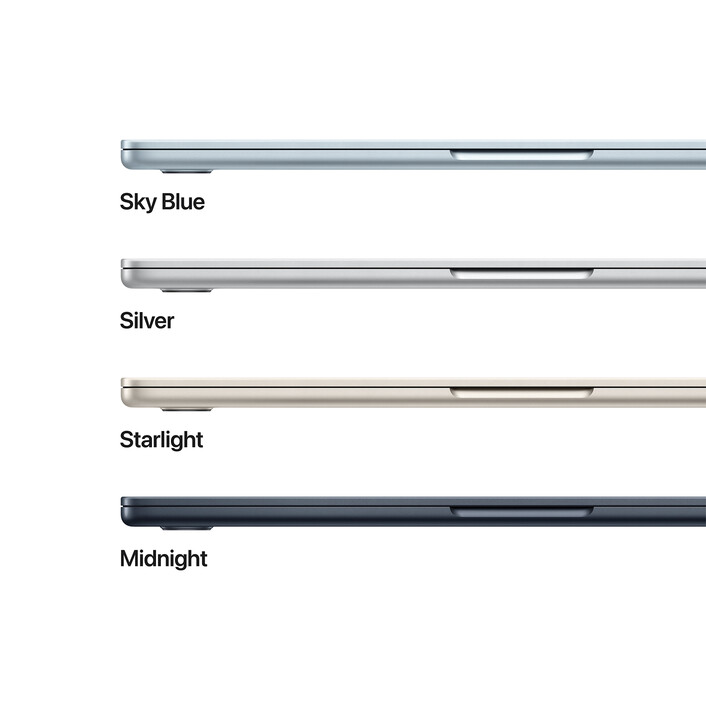 MacBook Air 13&quot; mit M4 Chip, 10-Core CPU und 8-Core GPU, 16GB, 256GB SSD, himmelblau