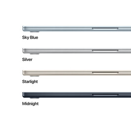 MacBook Air 15&quot; mit M4 Chip, 10-Core CPU und 10-Core GPU, 16GB, 256GB SSD, himmelblau