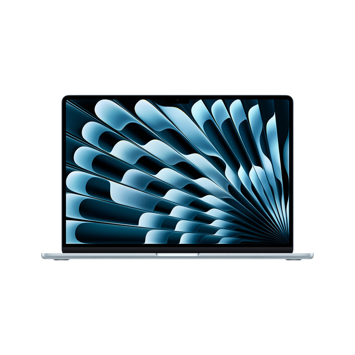 MacBook Air 15" mit M4 Chip, 10-Core CPU und 10-Core GPU, 16GB, 512GB SSD, himmelblau